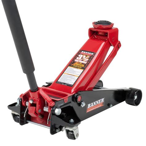 Banner 3.5-Ton Fast Lift Heavy-Duty Garage Floor Jack with Swivel Saddle-B6350 - The Home Depot