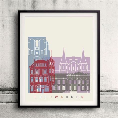 Leeuwarden Skyline Poster Fine Art Print Glicee Poster Decor - Etsy ...