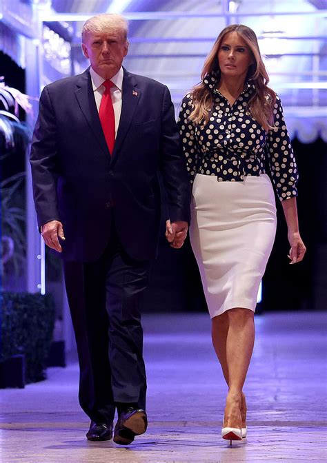 Melania Trump Plays With Patterns at Donald’s Re-Election Announcement – Footwear News