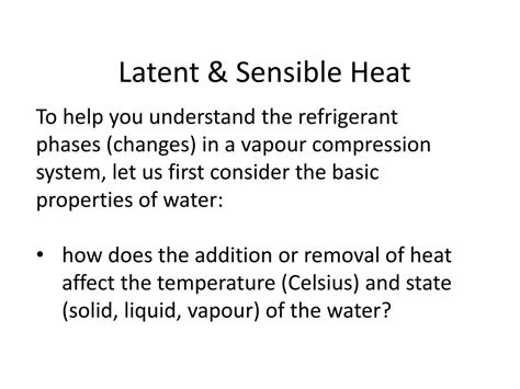 PPT - Latent & Sensible Heat PowerPoint Presentation, free download ...