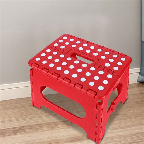 Mgaxyff Thick Plastic Folding Stool Small Chair Advanced Portable Bench ...