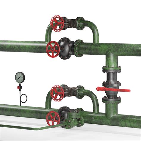 Pipeline industrial valves 3D Model $20 - .fbx .unknown .max .obj - Free3D