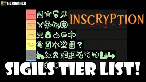 Inscryption Act 1 Sigils Tier List! - YouTube