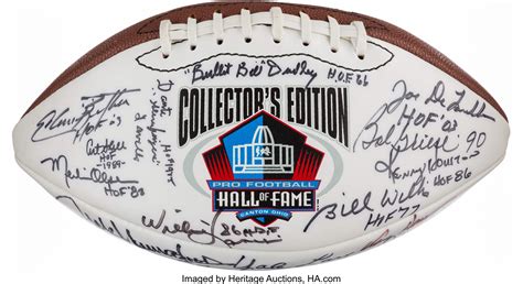 Pro Football Hall of Fame Multi-Signed Football (30+ | Lot #43283 ...