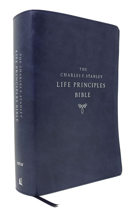 NIV, Charles F. Stanley Life Principles Bible, 2nd Edition, Leathersoft ...