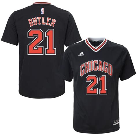 Youth Chicago Bulls Jimmy Butler adidas Black Alternate Replica Jersey ...