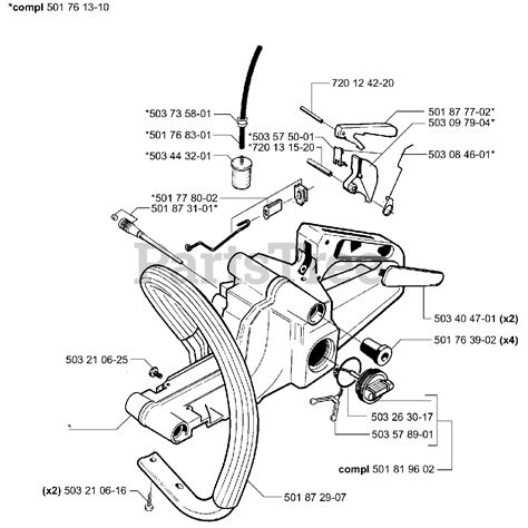 Husqvarna Chainsaw 51 Brake Parts Diagram