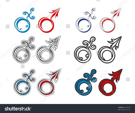 Mars Venus Graphic Symbols Stock Vector (Royalty Free) 2949188 ...