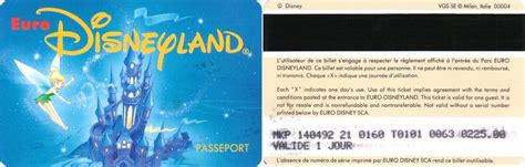 Euro Disney - Park entrance ticket from opening week | Flickr