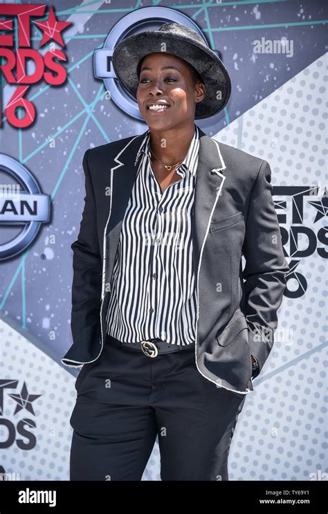 Singer Tish Hyman attends the 16th annual BET Awards at Microsoft ...