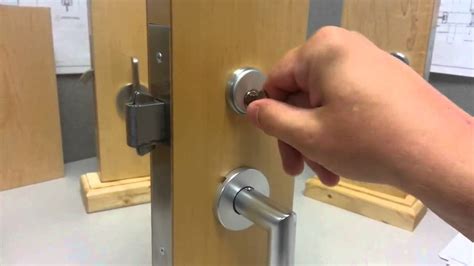 FSB Sliding door lock with lever and key - YouTube