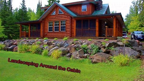 Cabin Landscaping Walk Around (SIMPLE and EASY) - YouTube