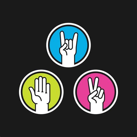 Rock Paper Scissors Vector Icons 691500 Vector Art at Vecteezy