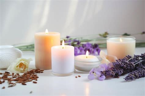 Premium AI Image | Spa candles therapy for relaxing wellness