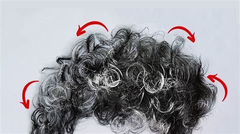 How To Draw Curly Hair Male