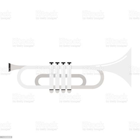 Trumpet Vector Trumpet On White Background Stock Illustration ...