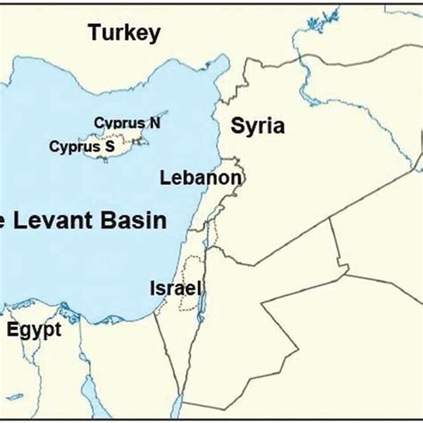 Map of the countries in the Levant Basin. | Download Scientific Diagram