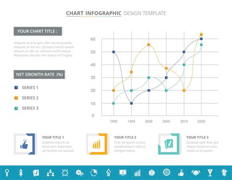 Premium Vector | Line Graph Infographic Template