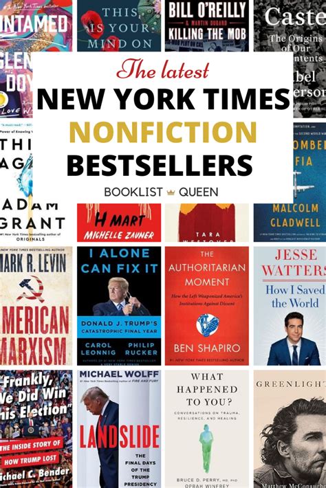 New York Times Nonfiction Best Sellers | Books to read nonfiction, Fiction books worth reading ...