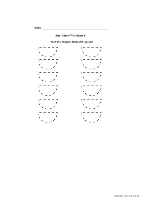 semi-circle worksheet: English ESL worksheets pdf & doc