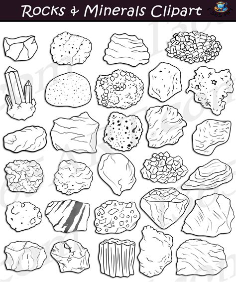 Clipart Rocks Minerals