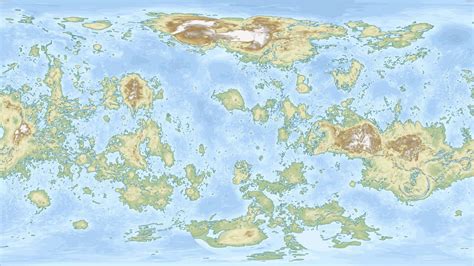 The map of a terraformed Venus : MapPorn