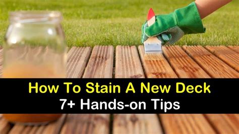 7+ Hands-on Ways to Stain a New Deck