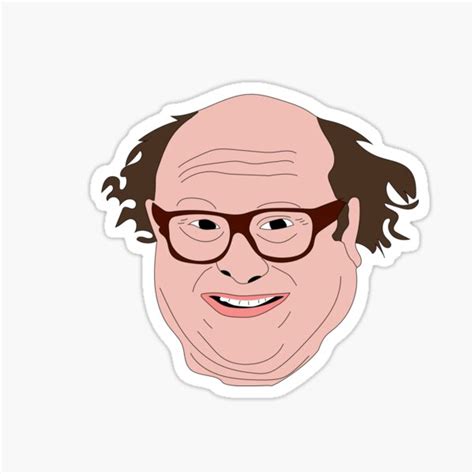 "Danny Devito Funny Fan Art Cartoon" Sticker for Sale by badclebdrawings | Redbubble