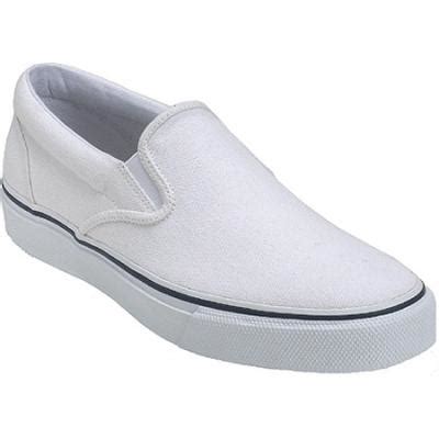 Sperry Top-Sider Striper Slip On White Slip On Shoes, $59 | Shoebuy | Lookastic