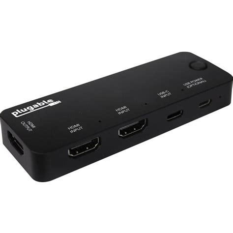 Plugable Hdmi 2.0 And Usb-C 3 Port Switch With 2 Hdmi And 1 HDMI-SC3 ...