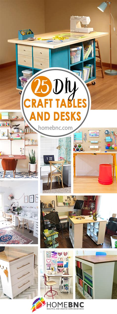 25 Best DIY Craft Tables and Desks to Show Off Your Creativity in 2022