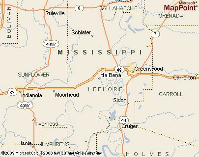 Where is Itta Bena, Mississippi? see area map & more