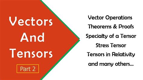 Vector and tensor | Vector and tensor analysis | Vectors and tensors in engineering and physics ...