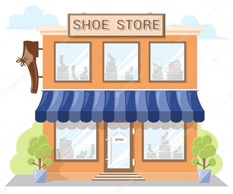 Shoe Store Building Clipart