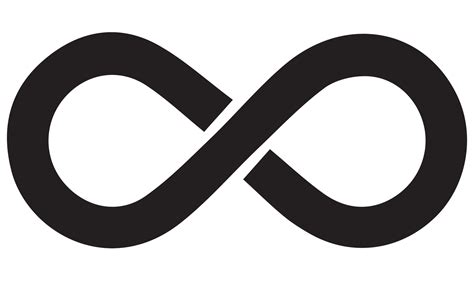 infinity symbol black on transparent background PNG 19787004 PNG