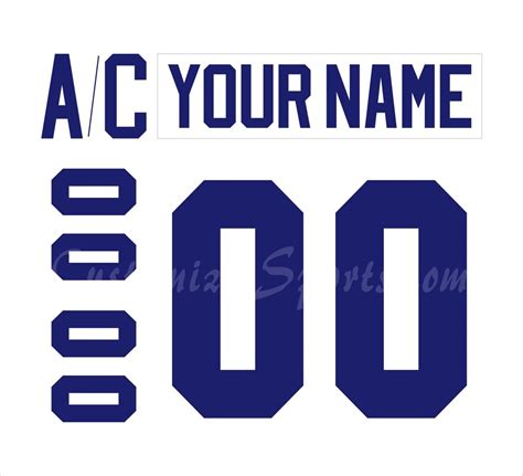 Toronto Maple Leafs Customized Number Kit For 2011-2016 Away Jersey ...