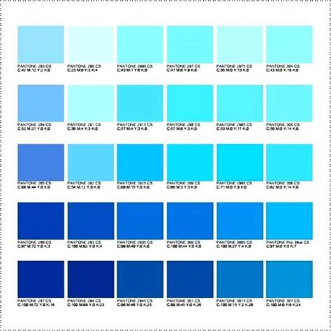 Pantone Color Chart - Coloring