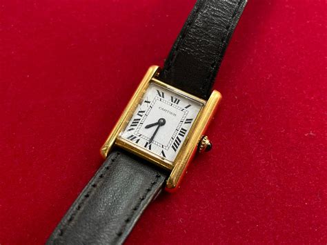 Vintage Cartier Tank Louis 18k Gold Watch - Etsy