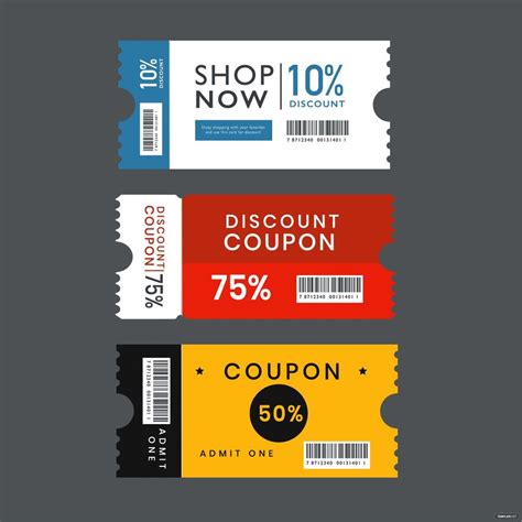 Promotion Coupon Vector in Illustrator, SVG, JPG, EPS, PNG - Download ...