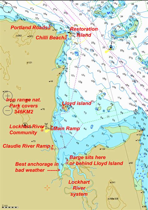 Lockhart River area map - Cruising The Edge