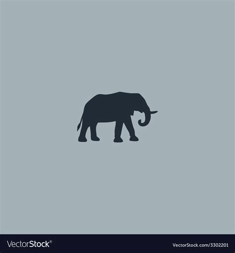 Elephant symbol Royalty Free Vector Image - VectorStock