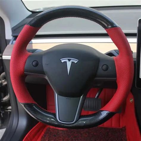 Tesla Leather Steering Wheel Wrap Cover | Model 3 |Tesla League