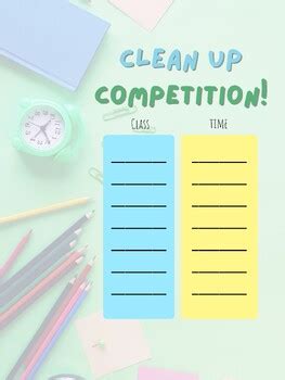 Behavior: Clean Up Challenge by Wildcats Create Art Studio | TPT