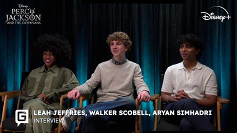 Walker Scobell, Leah Jeffries and Aryan Simhadri on Percy Jackson and the Olympians - YouTube