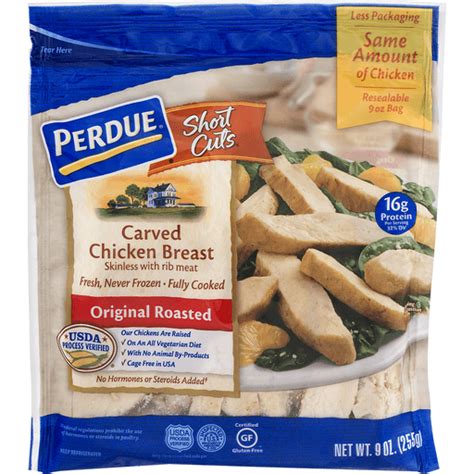 Perdue Chicken Breast, Carved, Original Roasted 9 oz | Chicken Nuggets ...