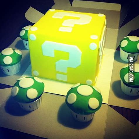 Mario Question Block Cake - 9GAG