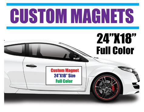 Custom Car Magnets Magnets 24x18 Full Color - Etsy