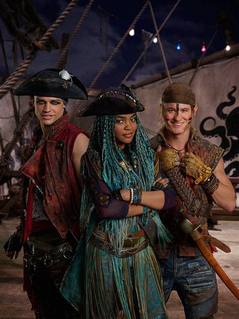 Descendants2 Pirates. Uma... Daughter of Ursula, Harry... Son of Capt. Hook & Gil... Son of ...