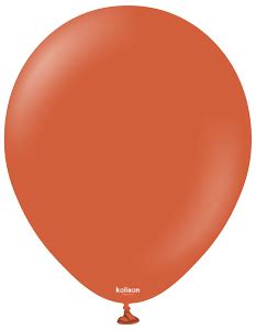 5" Retro Rust Orange Balloons