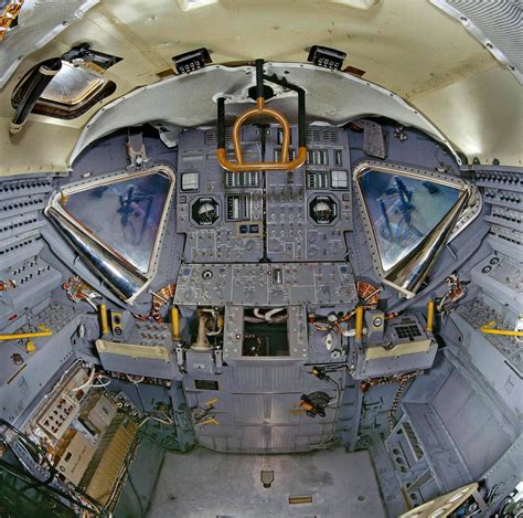 Interior view of the Apollo Lunar Module (LM), originally designated ...